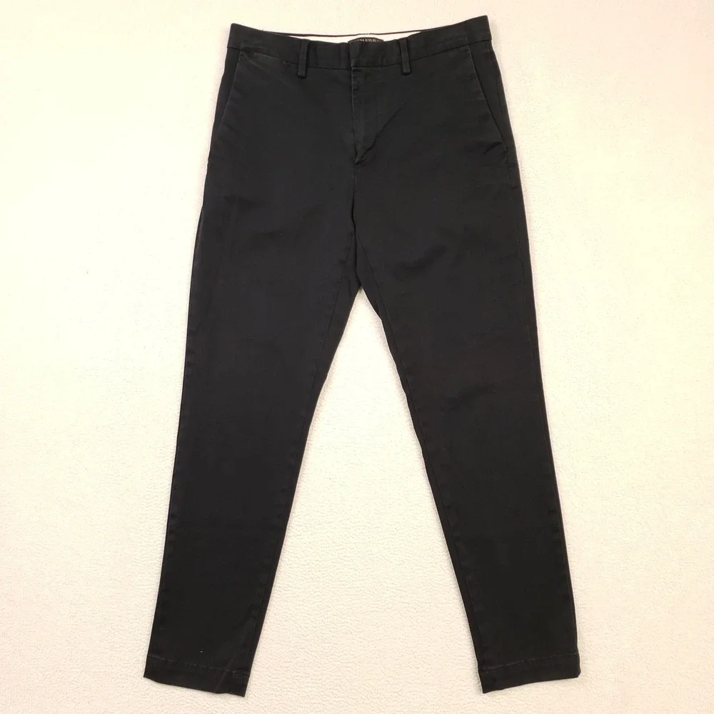 Banana Republic Chino Pant Men 30x30 Black Mason Athletic Tapered Rapid Movement